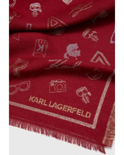 Шерстяной платок Karl Lagerfeld