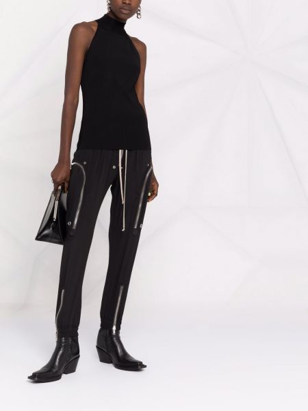 Top sin mangas con cremallera Givenchy negro