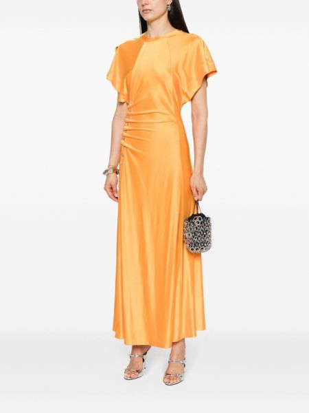 Mini šaty Rabanne oranžové