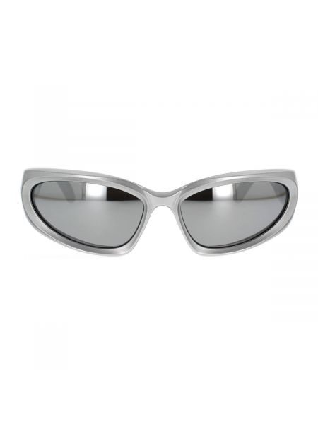 Okulary przeciwsłoneczne Balenciaga srebrne