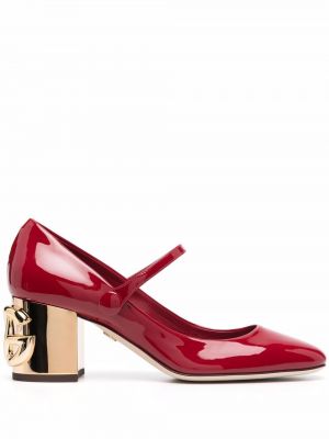 Calzado con tacón Dolce & Gabbana rojo