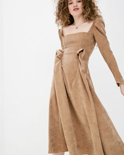 Платье Lipinskaya Brand коричневое