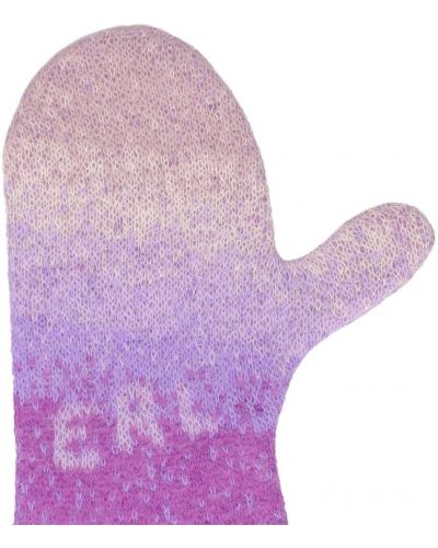 Ръкавици с градиентным принтом от мохер Erl розово
