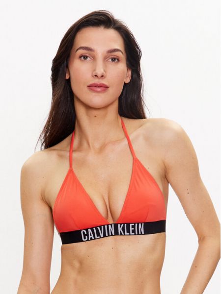 Maudymosi kostiumėlis Calvin Klein Swimwear oranžinė