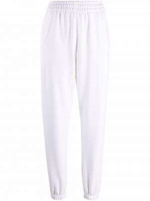 Pantalones de chándal con bordado Adidas blanco
