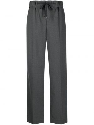 Pantaloni dritti di lana Peserico grigio