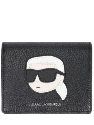Кожаный кошелек Karl Lagerfeld черный