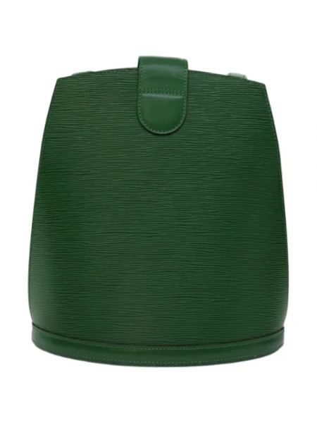 Retro leder schultertasche mit taschen Louis Vuitton Vintage grün