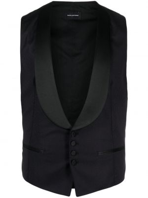 Péřová vesta s knoflíky Tagliatore černá