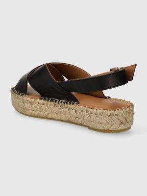 Sandale din piele cu platformă Alohas negru