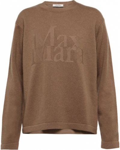 Z kaszmiru sweter wełniany S Max Mara, beżowy