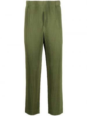 Pantaloni plissettati Homme Plissé Issey Miyake verde