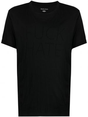 Bavlnené tričko Private Stock čierna