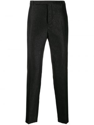 Pantaloni cu model floral cu imagine Saint Laurent negru