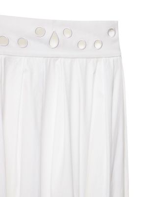 Spódnica midi bawełniana Rosie Assoulin biała