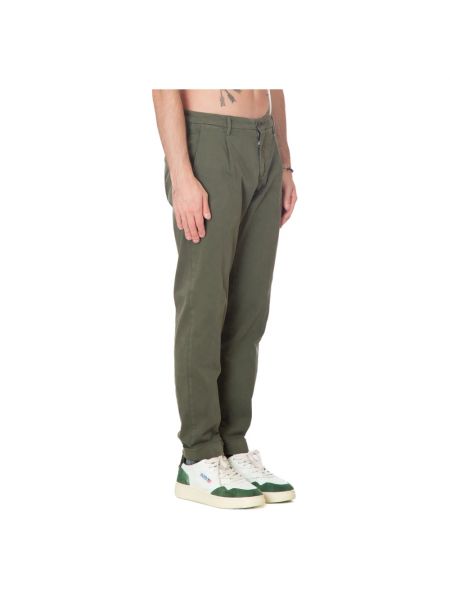 Pantalones chinos de algodón Briglia verde