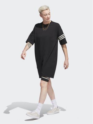 Laza szabású ruha Adidas fekete