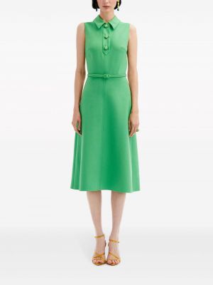Midi šaty Oscar De La Renta zelené
