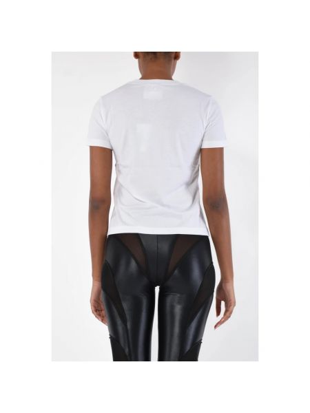 Camiseta de algodón Versace Jeans Couture blanco