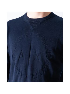 Jersey de algodón de tela jersey Armani Exchange azul