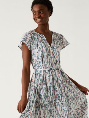 Midi šaty s volány Marks & Spencer