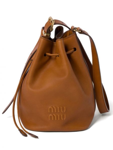 Δερμάτινη τσάντα Miu Miu