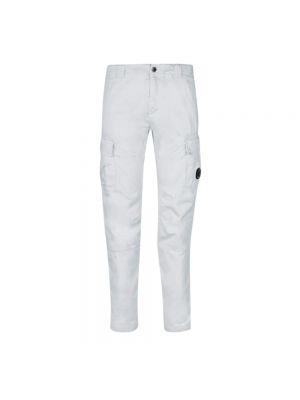 Spodnie cargo slim fit C.p. Company białe