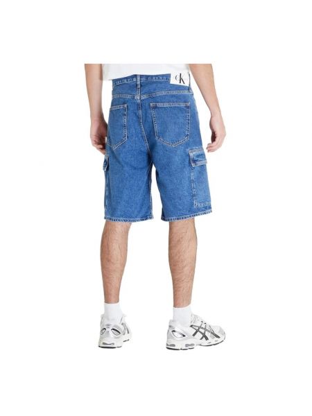 Pantalones cortos vaqueros bootcut Calvin Klein Jeans azul