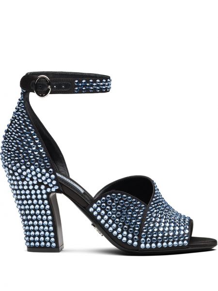 Sandalias de cristal Prada azul