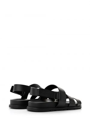 Sandales en cuir Hermès Pre-owned noir