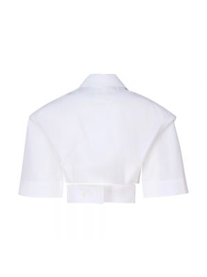Blusa de algodón Jacquemus blanco