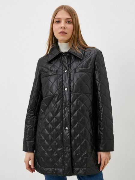 Утепленная демисезонная куртка Adele Fashion черная