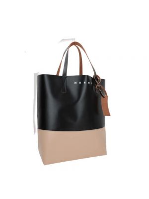 Shopper handtasche mit taschen Marni schwarz