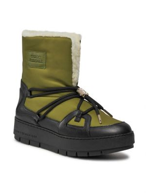 Škornji za sneg Tommy Hilfiger zelena