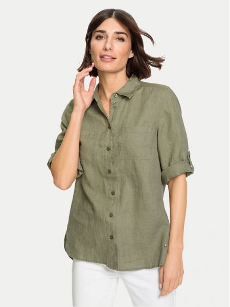 Рубашка Olsen зеленая