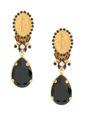 Pendientes de cristal Dolce & Gabbana negro