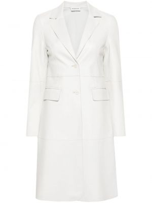 Kožený kabát P.a.r.o.s.h. bílý