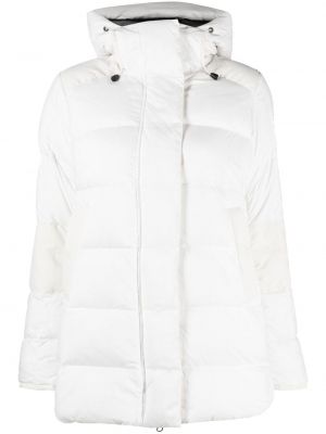 Zip lang jakke Canada Goose hvit