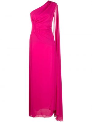 Вечерна рокля с драперии Blanca Vita розово