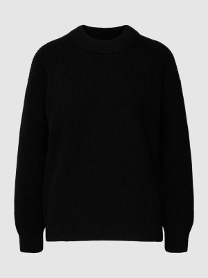 Dzianinowy sweter oversize Gant czarny