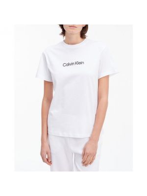 Camiseta de algodón Calvin Klein blanco