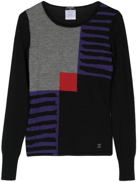 Pleten pulover Chanel Pre-owned črna