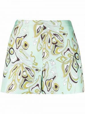 Trykt shorts Pucci blå