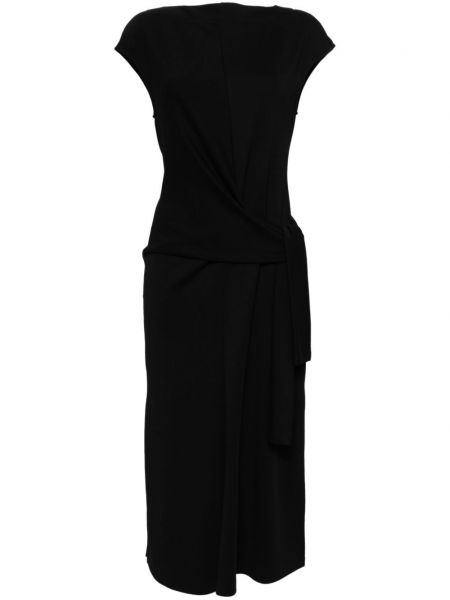 Bavlněné žerzejové šaty jersey Goen.j černé