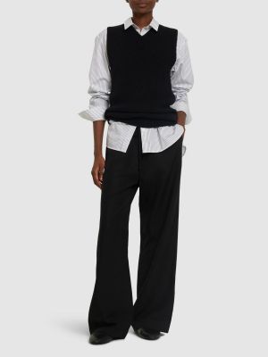 Pantalones de lino Totême negro