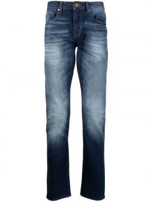 Skinny fit-jeans Armani Exchange blå