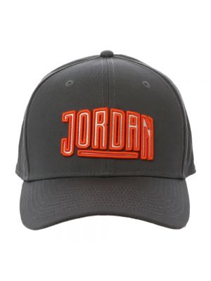 Szara czapka z nadrukiem Jordan