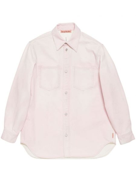 Denim paita Acne Studios pinkki