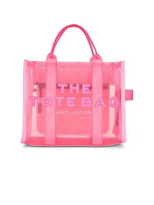 Mesh shopper handtasche mit taschen Marc Jacobs pink