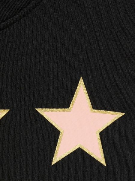 Raštuotas džemperis su gobtuvu su žvaigždės raštu Gucci juoda
